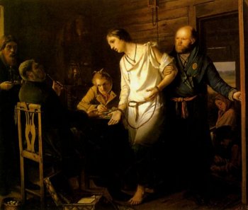 Приезд станового на следствие